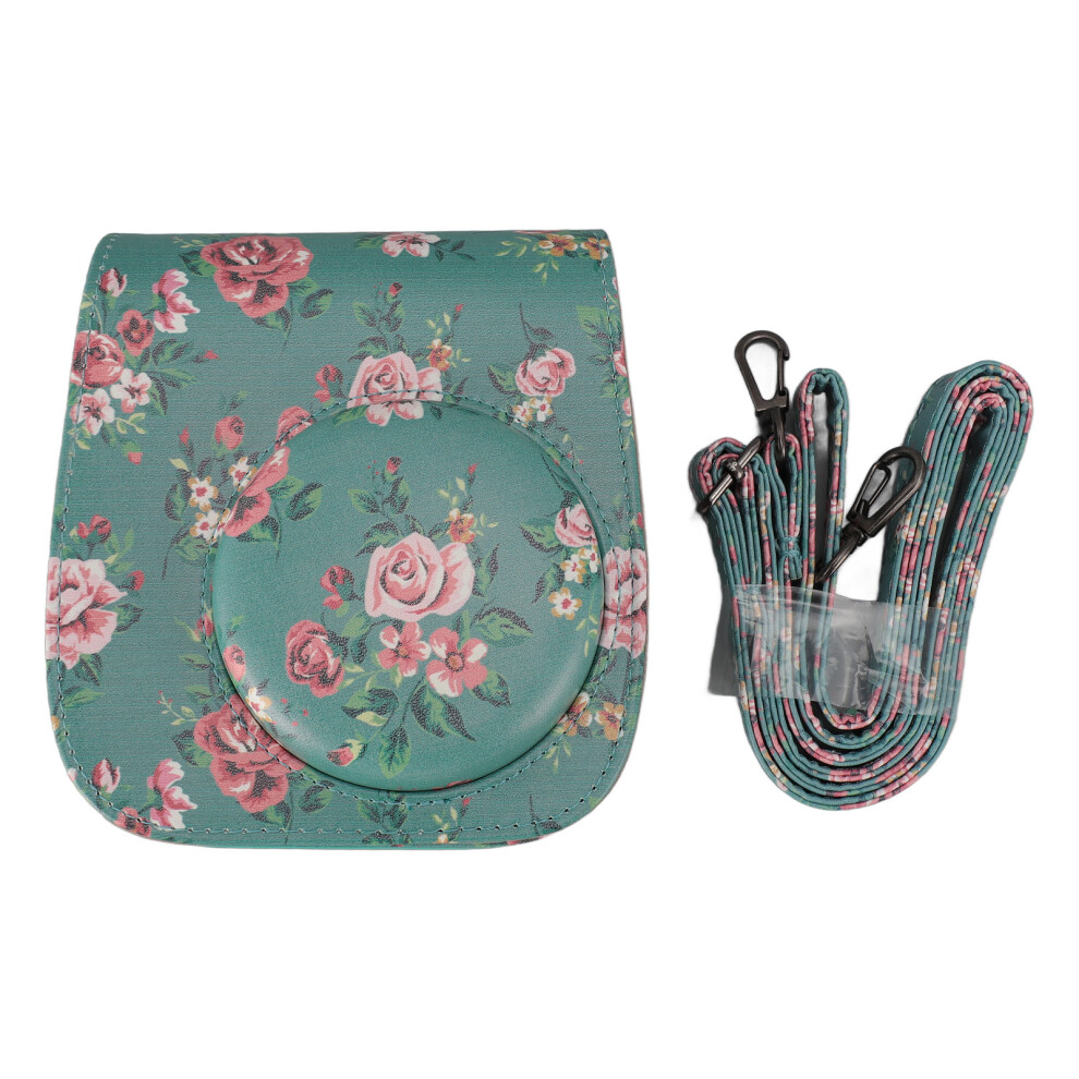 Pu Leather Case For Fujifilm Instax Mini 11 12 Rose Green 643505000702