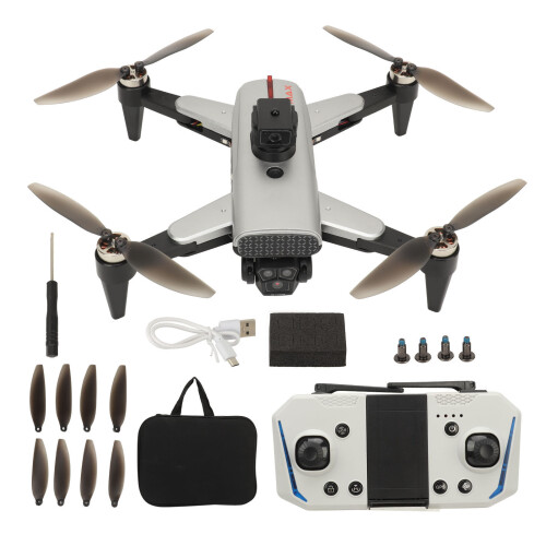 RC Drone 4K 3 Camera 50x Zoom 360 Roll APP View Foldable