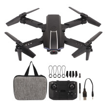 Foldable Mini RC Drone ABS USB Charging 4K Dual HD Camera Black