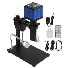 (US Plug) 37MP Mikroskop-Kamera-Set 2K USB 150X C-Mount