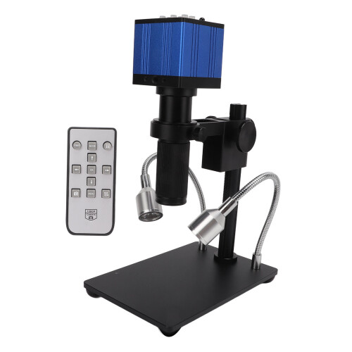(EU Plug) 37MP Mikroskop-Kamera-Set 2K USB 150X C-Mount 2