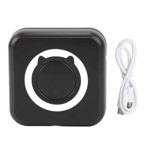(Black and White) Pocket Printer Mini Bluetooth Inkless Thermal Photo Printer Black