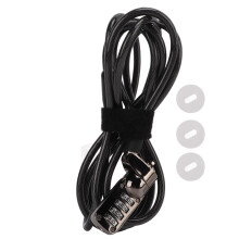 Computer Combo Cable Lock 4-Digit Resettable Anti-Theft PC