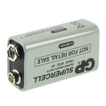 Batteria per impieghi gravosi 9V 6F22 1604D per fotocamere / giocattoli / dispositivi elettronici