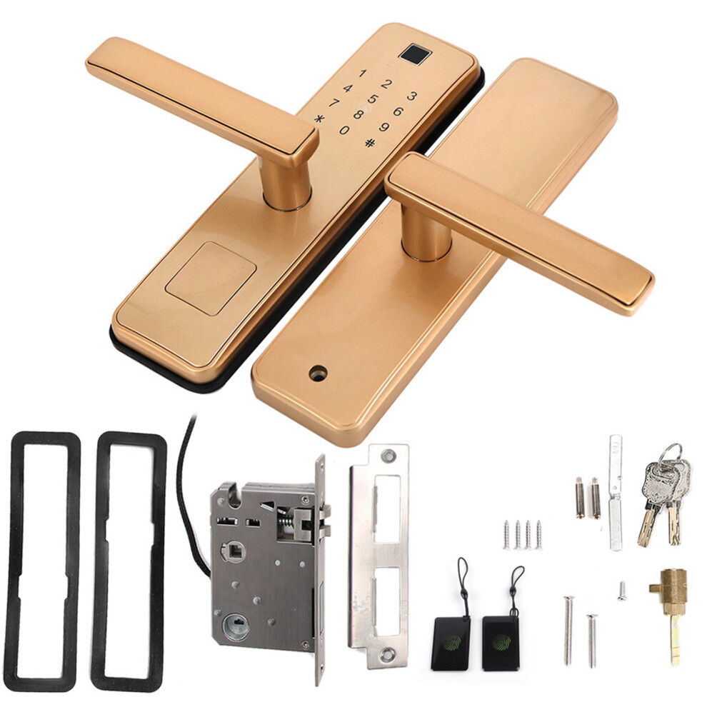 Smart Door Lock Fingerprint Password Ic Card Anti-Theft Security 604725101525