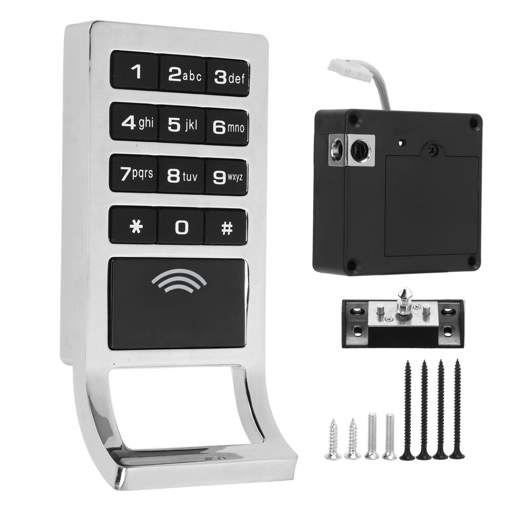 M1 Card Cabinet Lock Zinc Alloy Keypad For Cabinets Drawers Wardrobes 604725098306