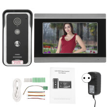 (EU Plug) 7in Wifi Doorphone Infrared Night Vision Intercom APP Tuya 100-240V US