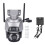 (US Plug) 2MP AI WLAN Kamera IP66 1
