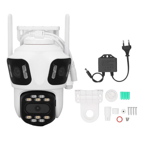 (EU Plug) 8MP AI WiFi Kamera IP66