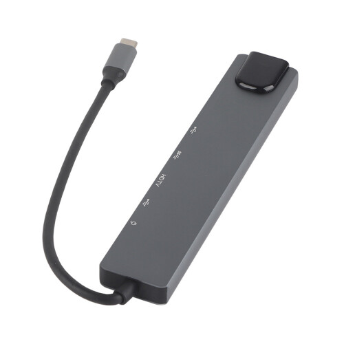 8-in-1 USB-C Hub HDMI RJ45 Kartenleser Adapter 1