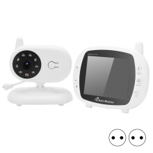 (EU Plug) Wireless HD Baby Monitor with IR Night Vision 3.5in LCD