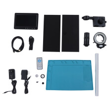 (US Plug) Digitalzoom Stereo-Mikroskop 7-Zoll 150X 26MP 1080P USB UK-Stecker