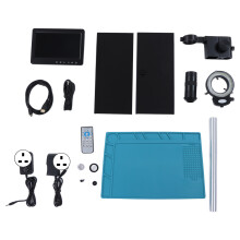 (UK Plug) Digitalzoom Stereo-Mikroskop 7-Zoll 150X 26MP 1080P USB UK-Stecker