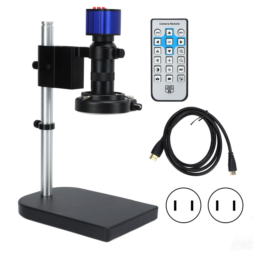 (Us Plug) 24Mp Usb2.0 4K Microscope Camera 10-150X Magnification Uk Plug 604725134622