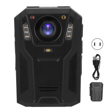 (32G US Plug) 2in Pocket Body Camera 1296P TFT Night Vision IP67 LED Flashlight 64GB