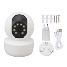 (EU Plug) Smart Baby Monitor 1080P WiFi 360 Night Vision Two Way Audio US