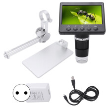 (EU Plug) 720P Digitalmikroskop 4,3 Zoll LCD 1000X Vergrößerung EU-Stecker