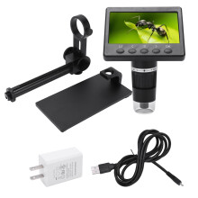 (US Plug) 4,3 Zoll LCD Digitalmikroskop HD 1000X USB für Telefonreparatur