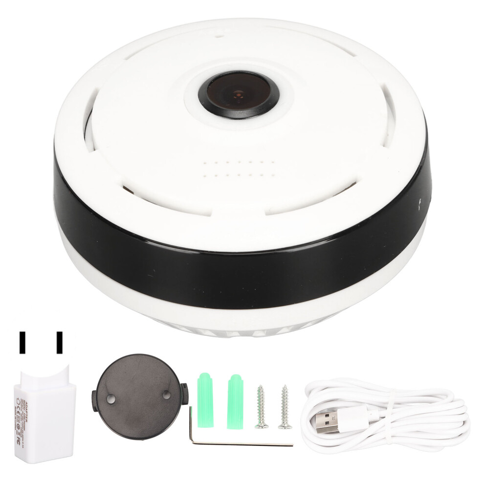 (Us Plug) Fisheye 360 Webcam Wifi Wireless Night Vision Motion Audio 604725129642