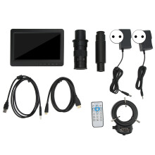 (EU Plug) 7-Zoll-LCD-Video-Mikroskop 300X 26MP HD 7-fach