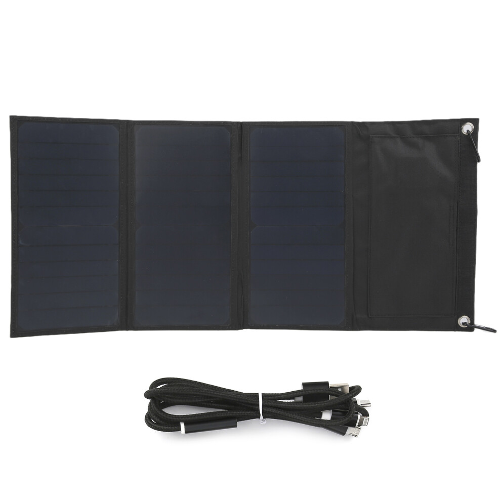 21W Monocrystalline Solar Panel Foldable Dual Usb Outdoor Charging 604725153463