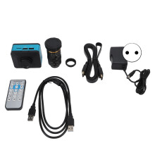 (EU Plug) Videomikroskopkamera 1080P C/CS-Mount 8-50mm Objektiv USB2.0 FHD