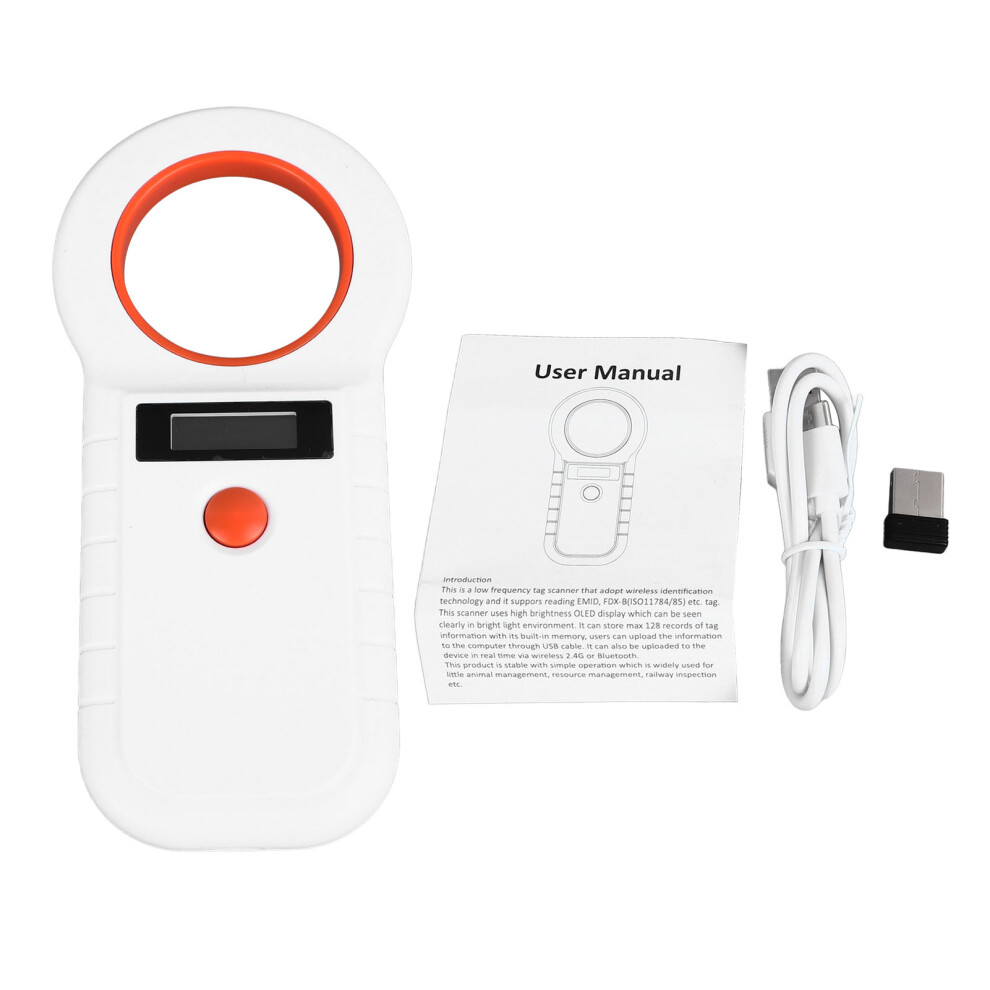 Animal Tag Reader Accurate Rugged Chip Id Scanner For Pet Dog White 604725126047