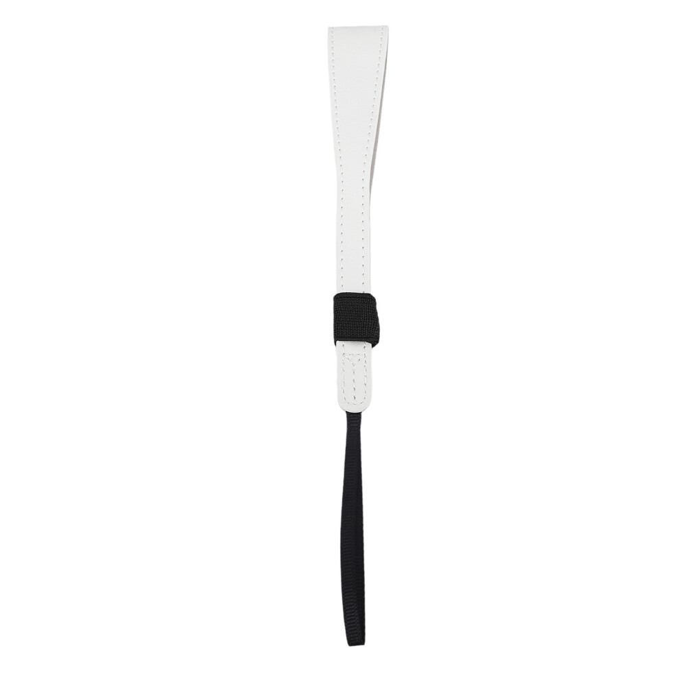 (White) Pu Leather Camera Wrist Strap Adjustable For Slr Mirrorless Camera White 643505998900