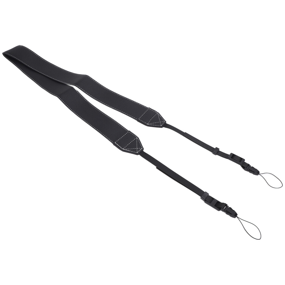 (Black) Adjustable Camera Strap For Instant Mirrorless Dslr 47.2In Black 643505999099