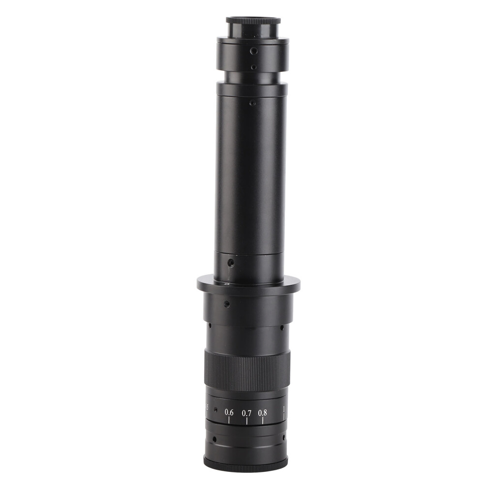 300X Zoom C Mount Lens Aluminum Alloy Microscope Camera 604725132239