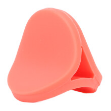 (Orange) Cute Silicone Card Memo Holder Photo Clip Stand Green