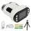 (White) Handheld Mini Microscope 2 Inch Screen 1080P 1000X Rechargeable 1