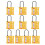 10x 3mm Sicherheitsschloss 4-Loch Isolier-Nylon 1