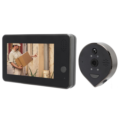Digital Door Camera 4.3in LCD Motion Night Vision Waterproof APP 2