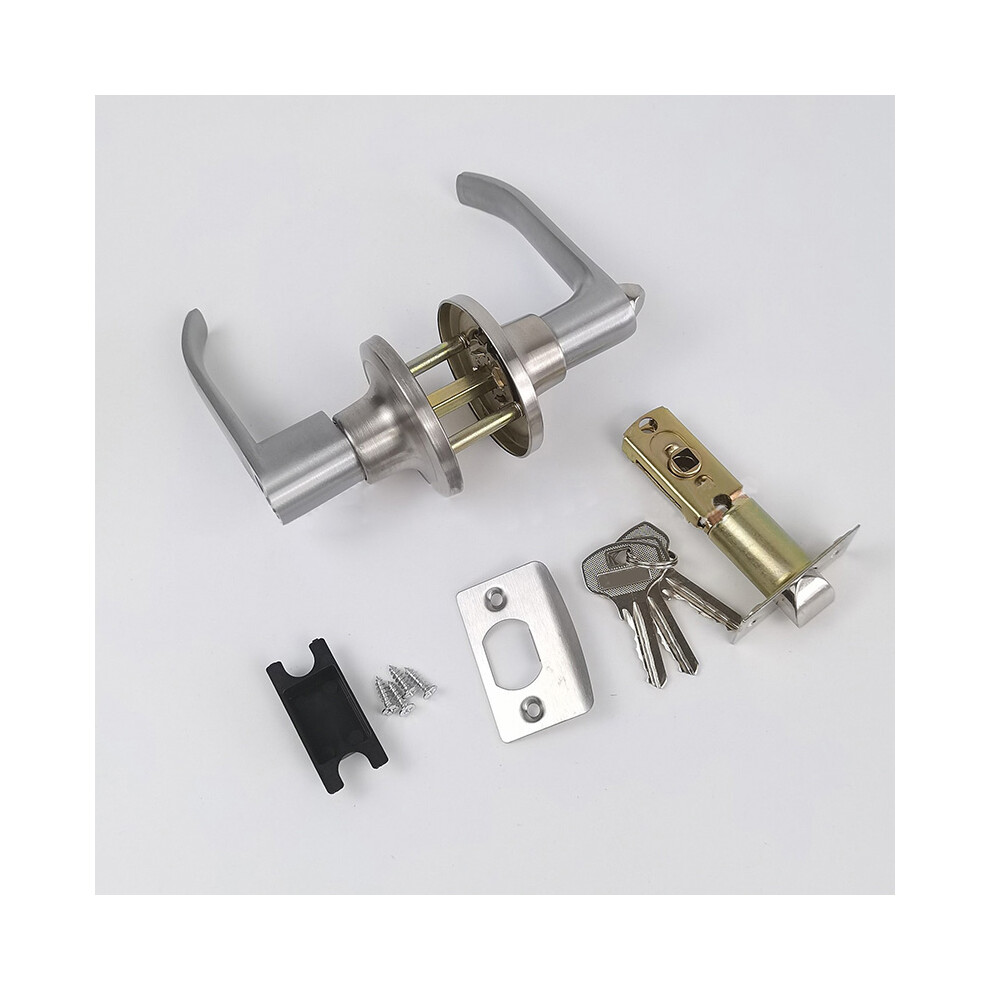 (45Â65Mm Door Thickness) Door Handle Lock Aluminium Alloy Safety Bar Kit 45-65Mm Door Thickness 604725093264