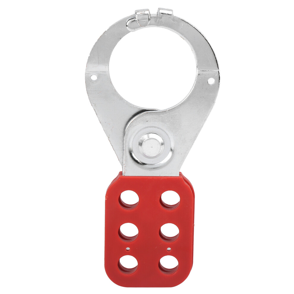 Steel Lockout Hasp 6-Hole Interlock 1.5In Jaw Diameter 604725099594