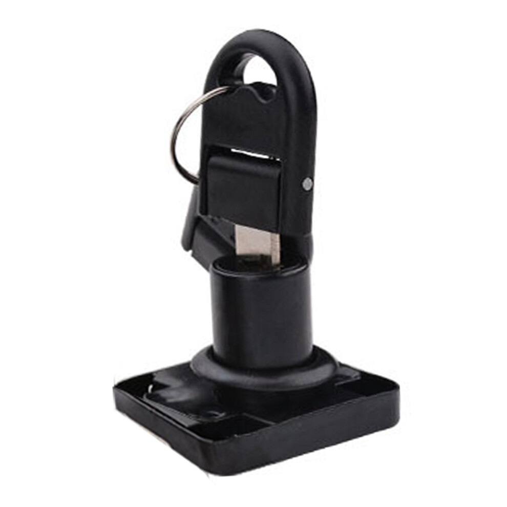 (136-22 Black) Cabinet Door Lock Anti-Theft Zinc Alloy Rustproof Black 604725094797