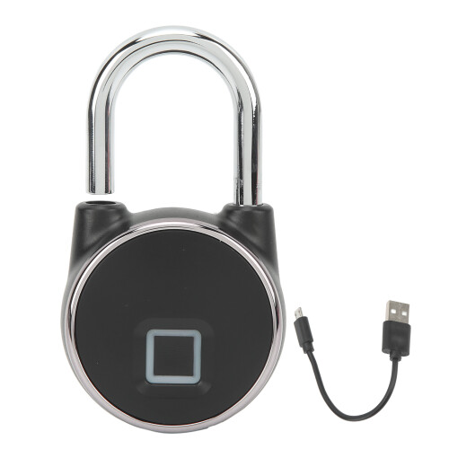 Compact Smart Fingerprint Padlock USB Keyless