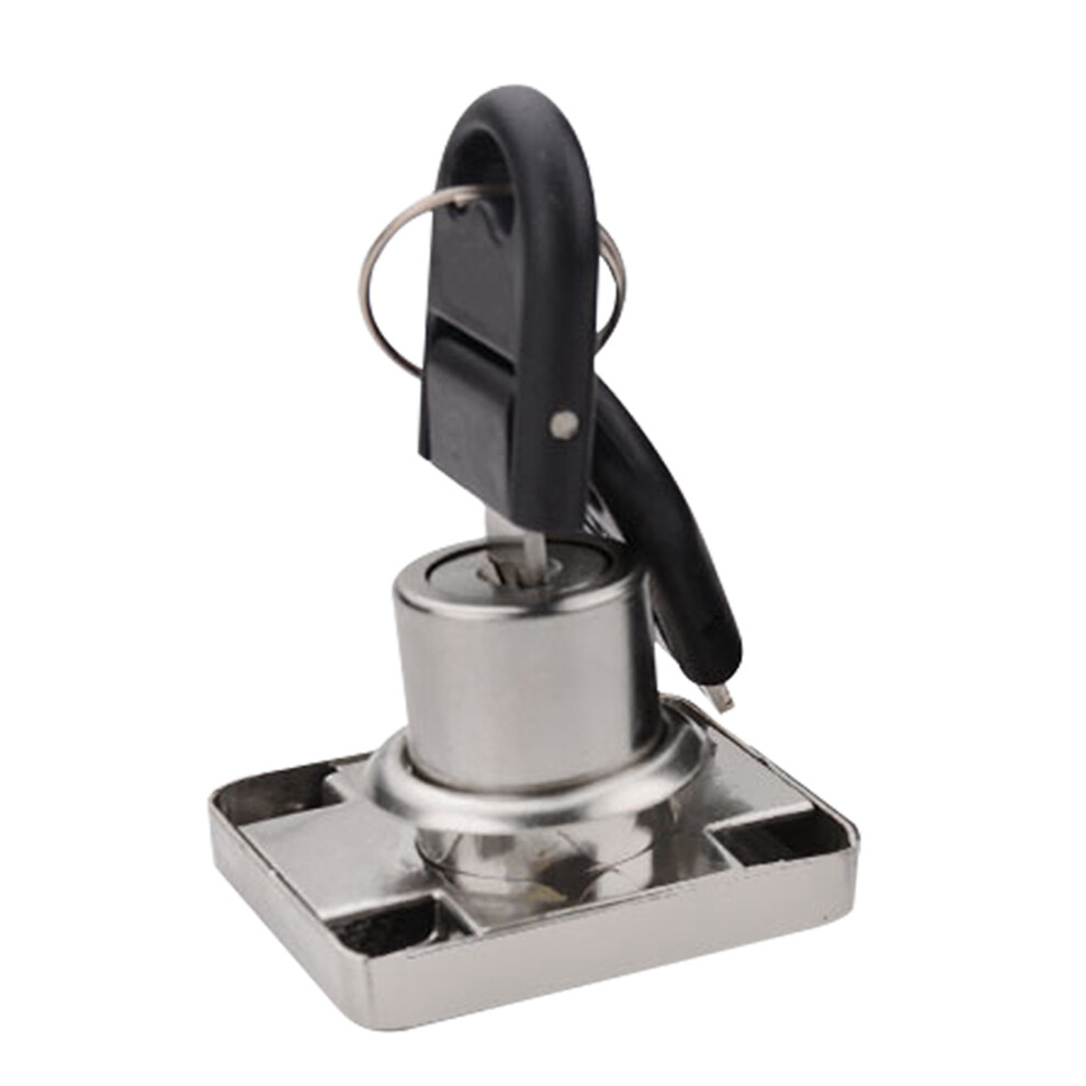(138Â22 White) Cabinet Door Lock Anti-Theft Zinc Alloy Rustproof Black 604725094865