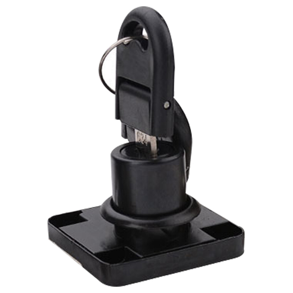 (138Â22 Black) Cabinet Door Lock Anti-Theft Zinc Alloy Rustproof Black 604725094551