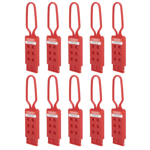 10PCS Safety Lockout Hasp 6-Hole Insulating Nylon 1
