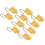 10x 3mm Sicherheitsschloss 4-Loch Isolier-Nylon 5