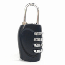 (Black) 4-Stellen-Kombinationsschloss Zink-Legierung Silber