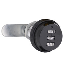 (20mm/0.79in Black) 3 Dial Password Cam Lock Zinc Alloy 30mm Gold