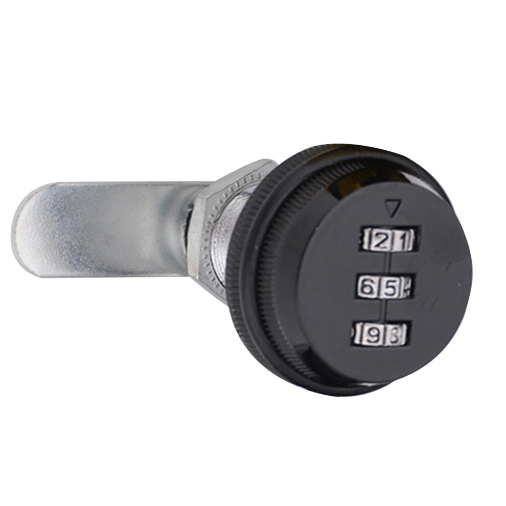 (20Mm/0.79In Black) 3 Dial Password Cam Lock Zinc Alloy 30Mm Gold 604725094674