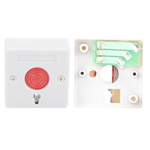PB-68 Push Button Switch Emergency Flush Mount Alarm Manual Reset Key 1