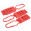 3x Tag-Out Hasp 6 Loops Nylon Safety Padlock 5