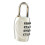 (Silver) 4 Digit Combination Padlock Zinc Alloy Silver 1