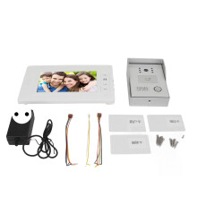 (EU Plug) Wired Video Intercom 7in TFT Infrared Night Vision Door Phone
