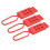 3x Tag-Out Hasp 6 Loops Nylon Safety Padlock 4